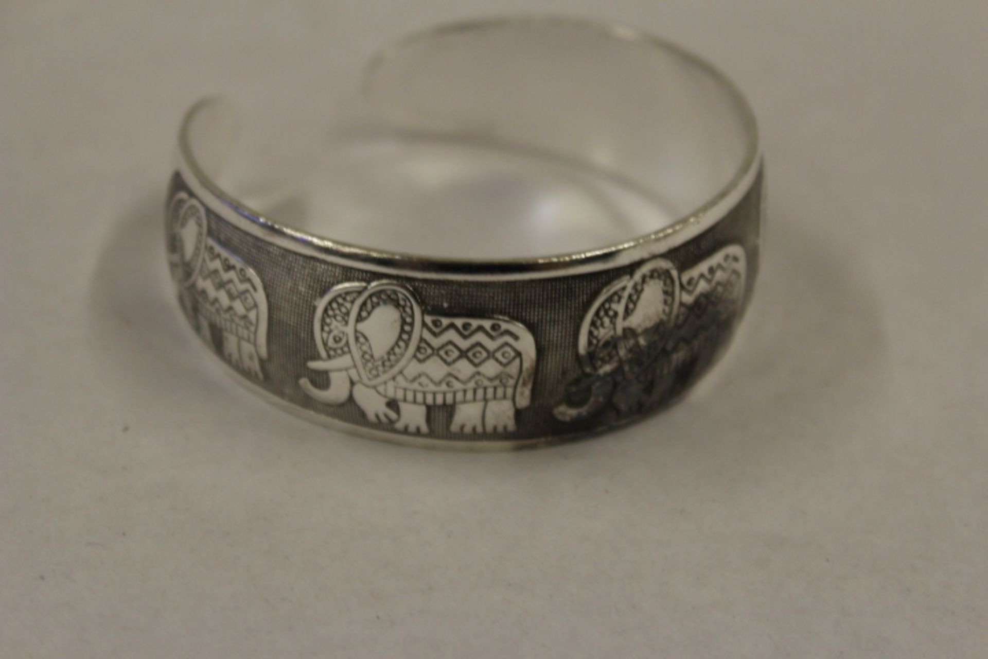 WM Elephant Cuff Bangle