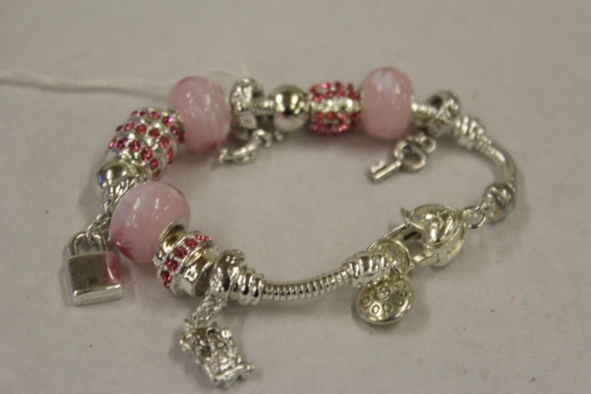 WM Charm & Bead Bracelet