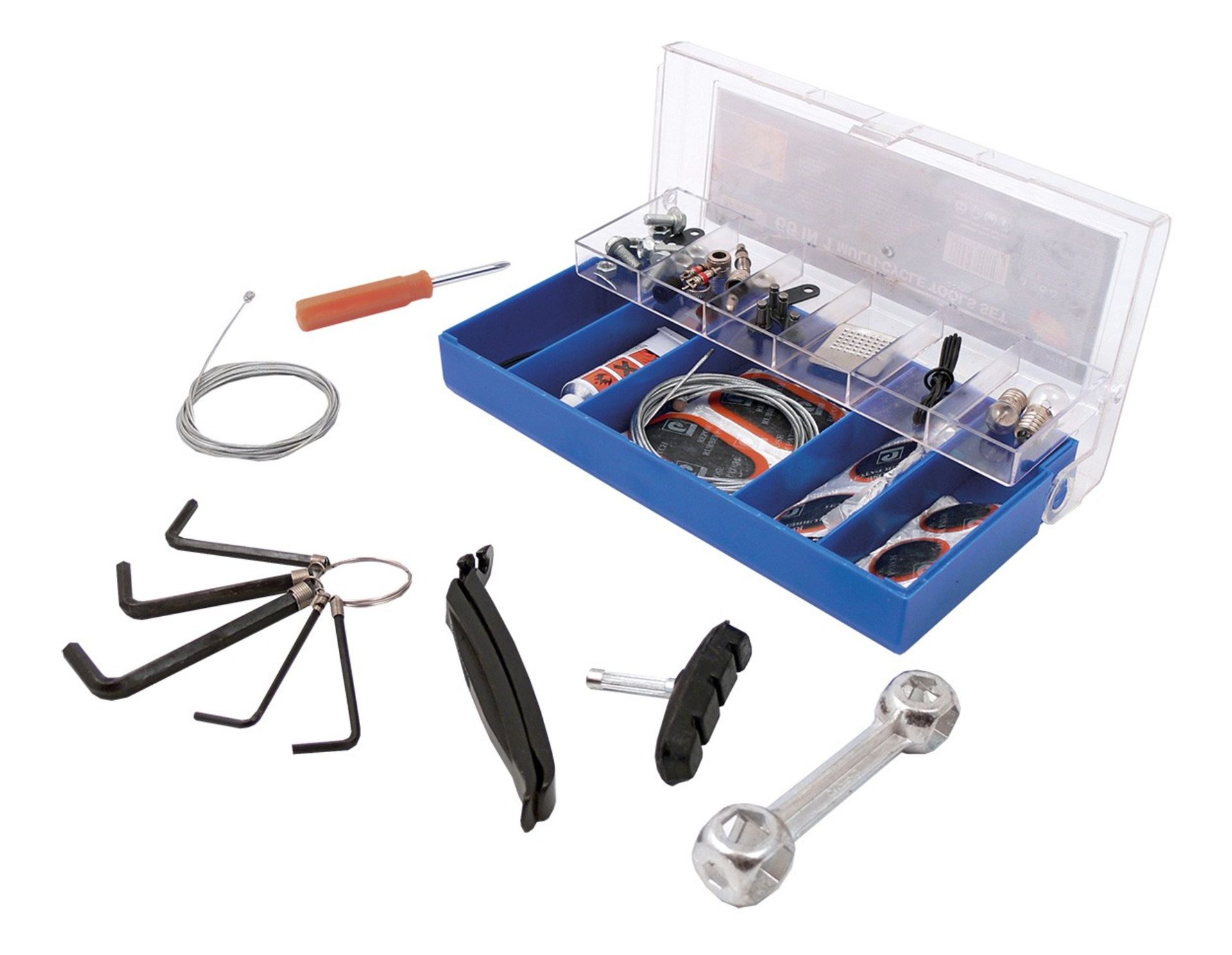 V  Grade A 66pce Bicycle Tool Kit In Case