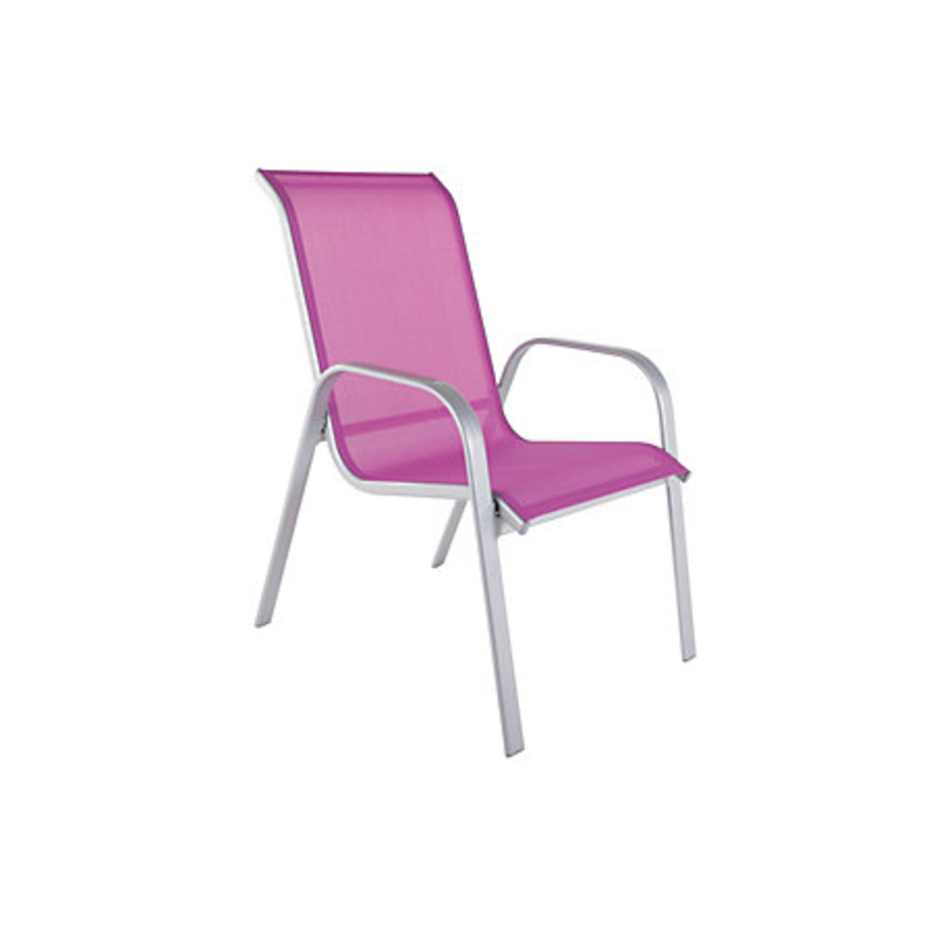 V Grade A Childrens Steel Garden Chair In Blue And Pink With Plastic Seat X  5  Bid price to be - Image 2 of 2