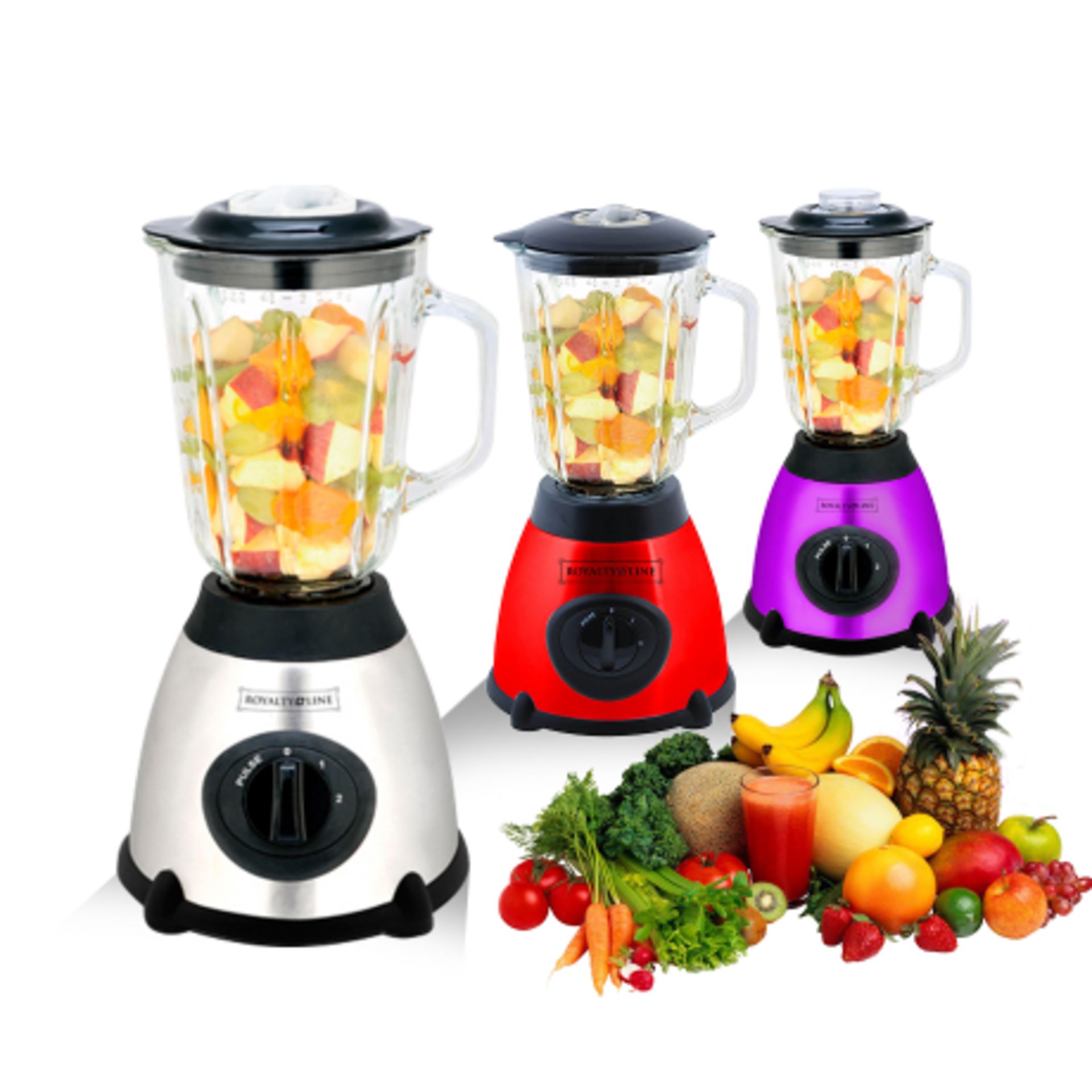 V Grade A Blender/Mixer 1.5L - Stainless Steel Blades - Two Speed & Pulse Control - Stainless