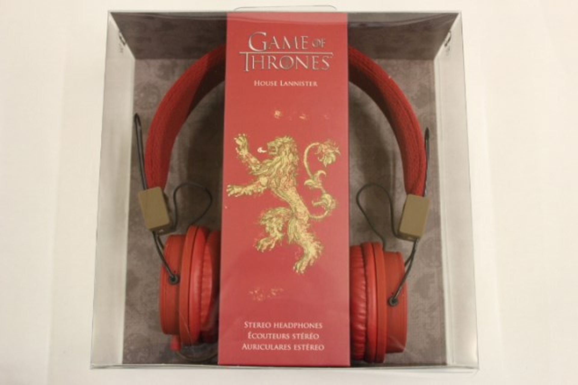 V Grade A Games Of Thrones Red Stereo Headphones