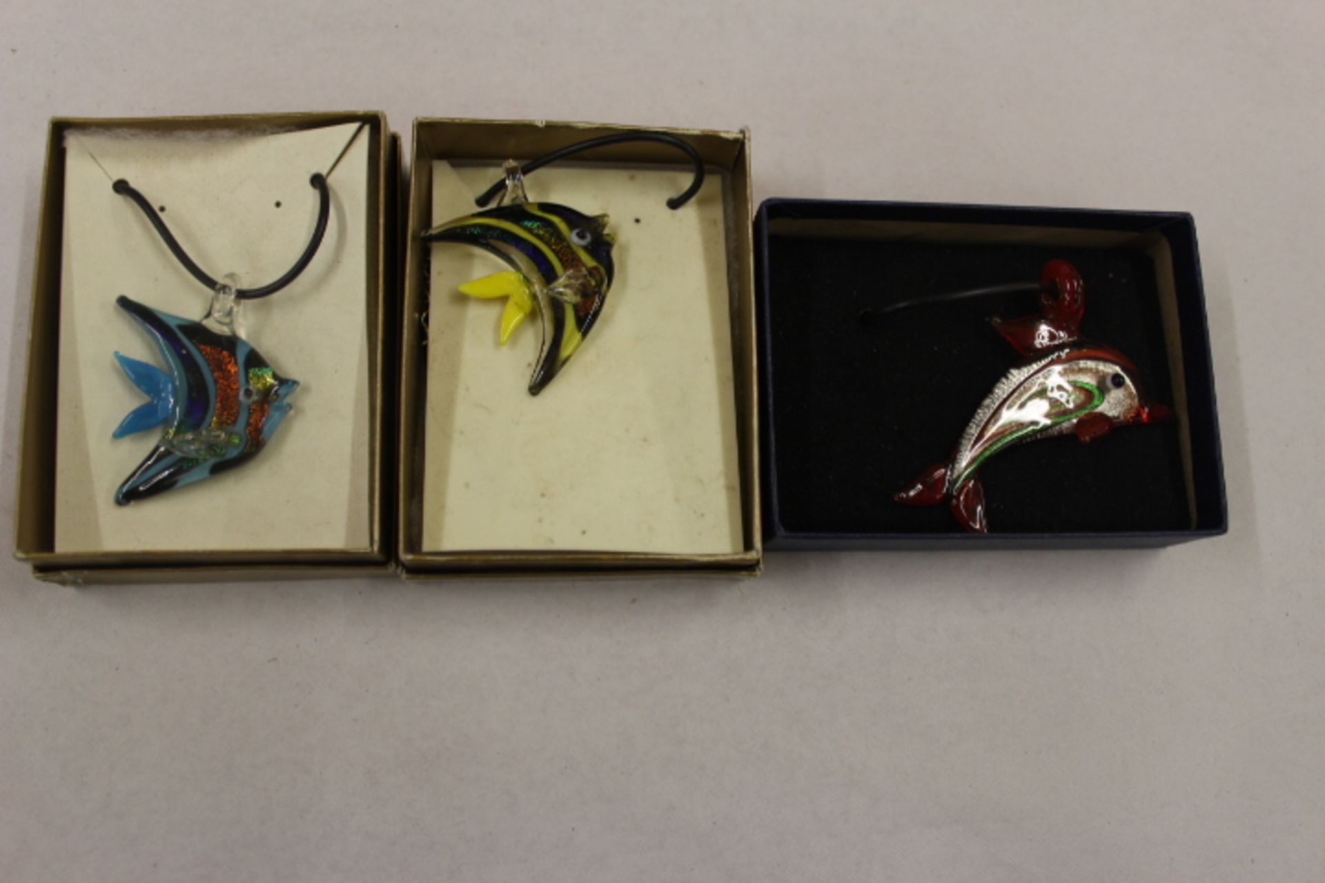 Three Murano Style Nacklaces