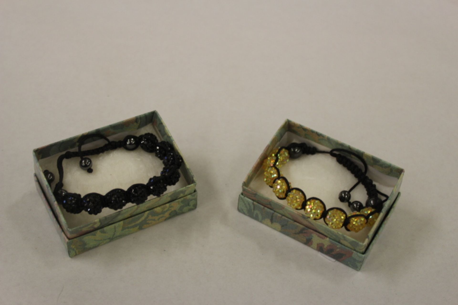 Two Crystal Seven Ball Bracelets