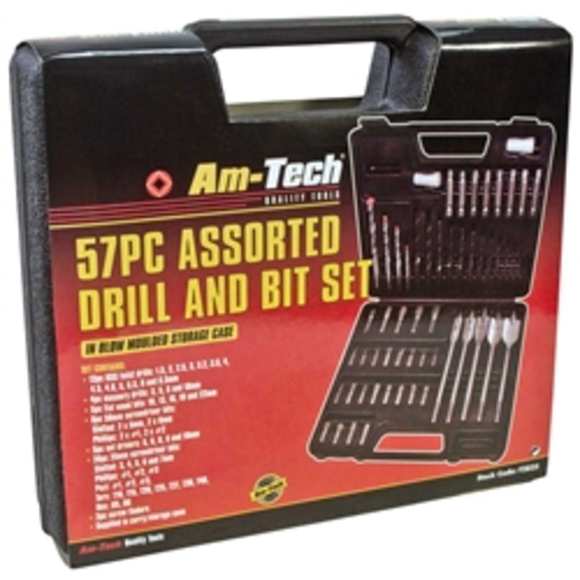 V Grade A 57pce Assorted Drill & Bit Set