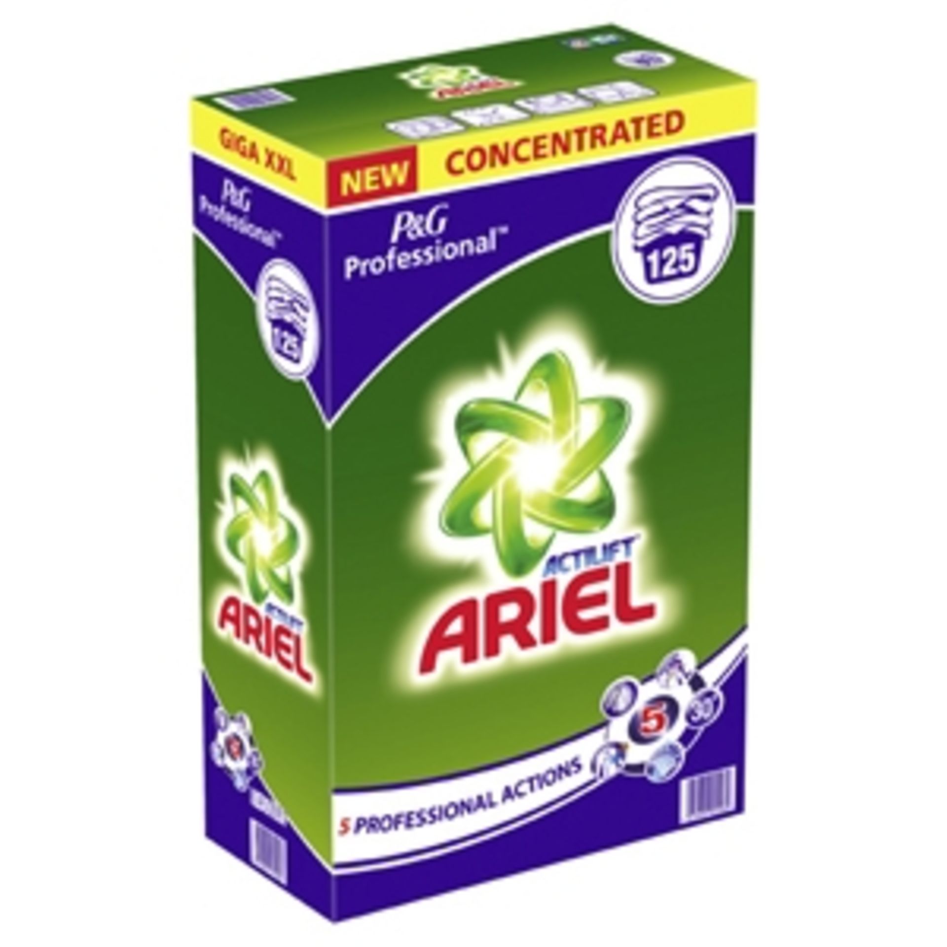 V Grade A Ariel Professional Actilift 125 Washes Regular Washing Powder RRP £26.99 X 10  Bid price
