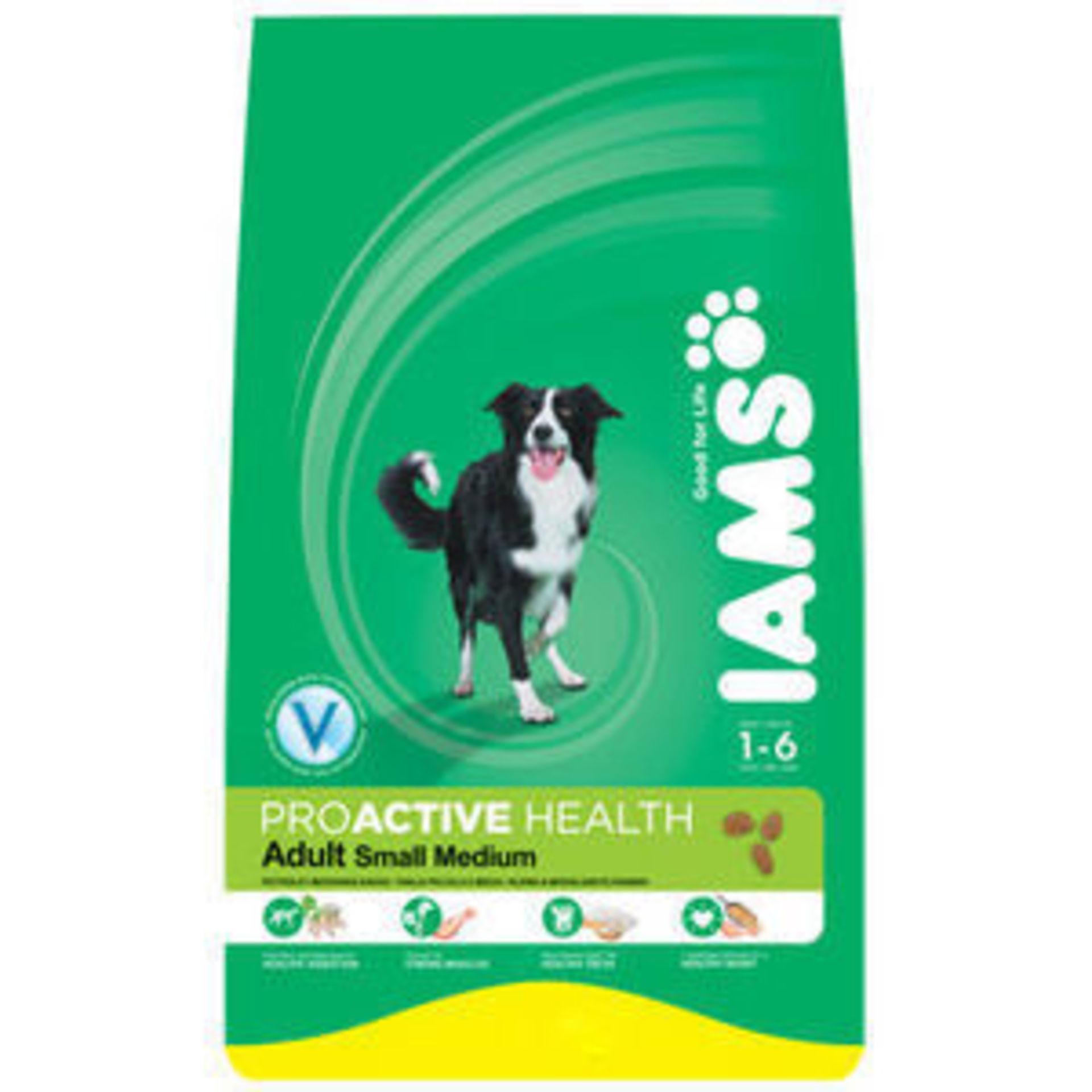 V Grade A 10kg bag of Iams Proactive Health Dog Food for Small & Medium Adult Dogs age 1-6 years