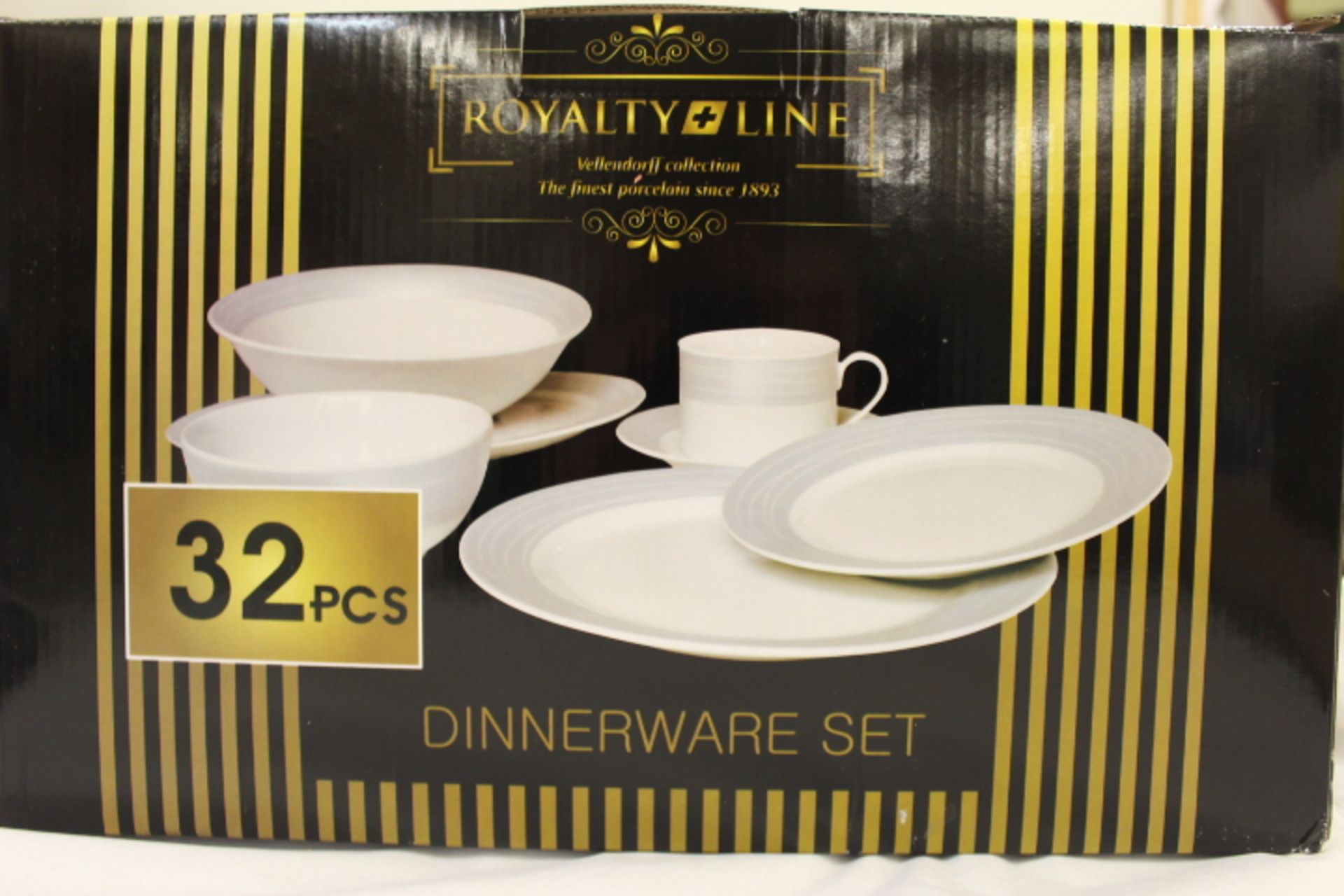 V Grade A 32pce Dinnerware Set - Blue - Vellendorff Collection