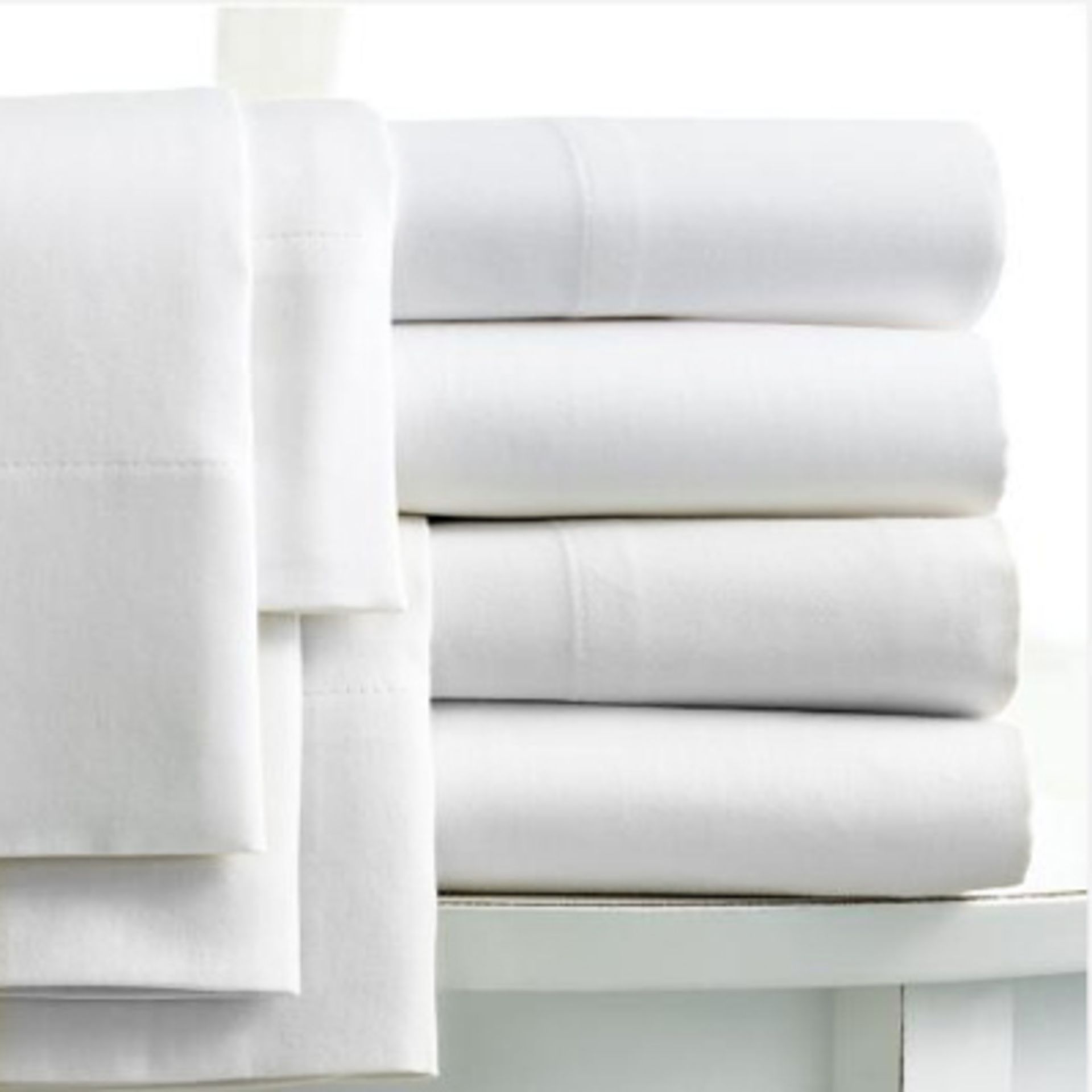 V Grade A Egyptian Cotton Hotel Double Flat Sheet White RRP £29.99 X  5  Bid price to be