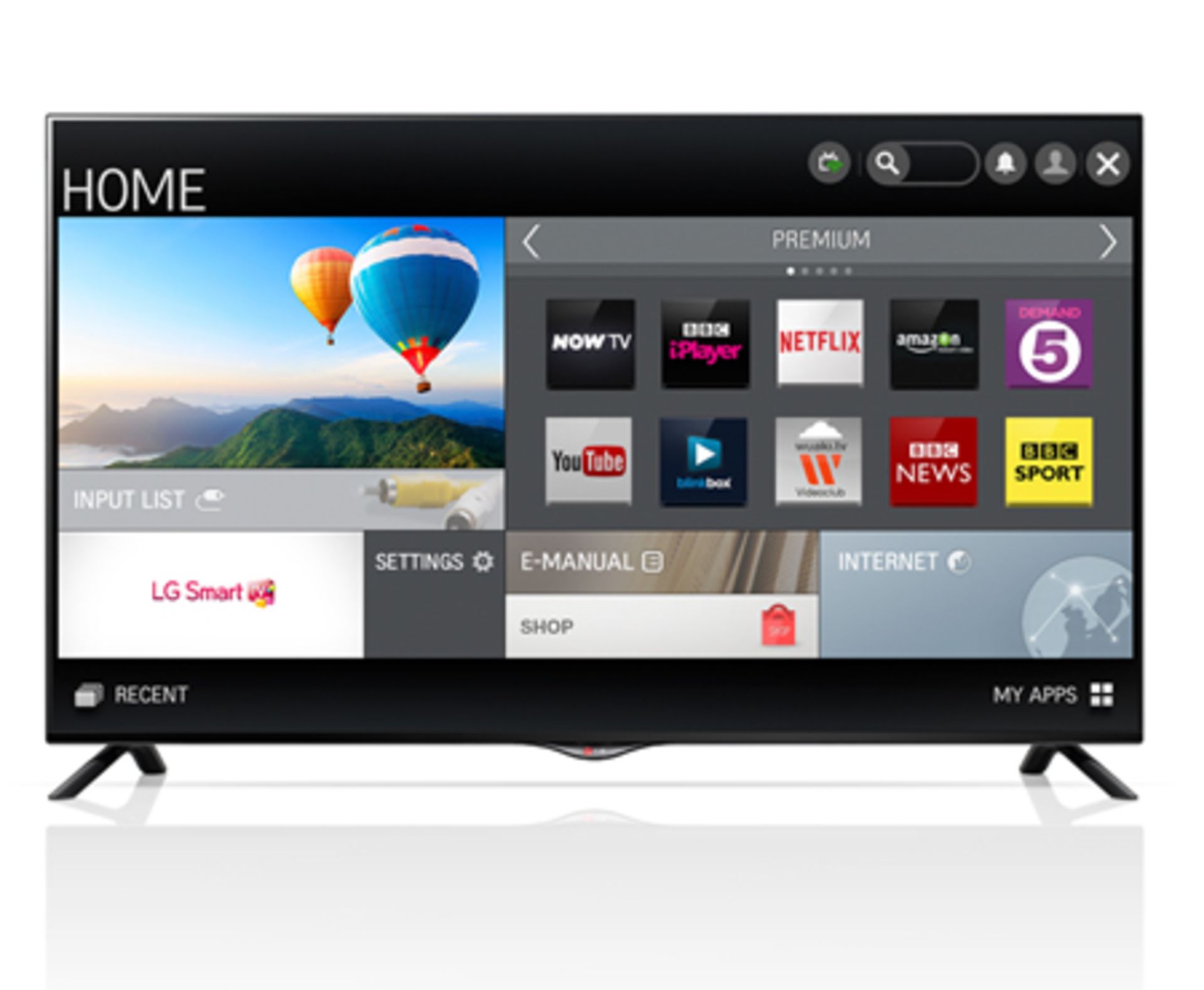 V Grade A LG 42UB820V 42" Widescreen UHD IPS 4K LED LCD Smart TV - Freeview HD - Built in Wi-Fi - 3x