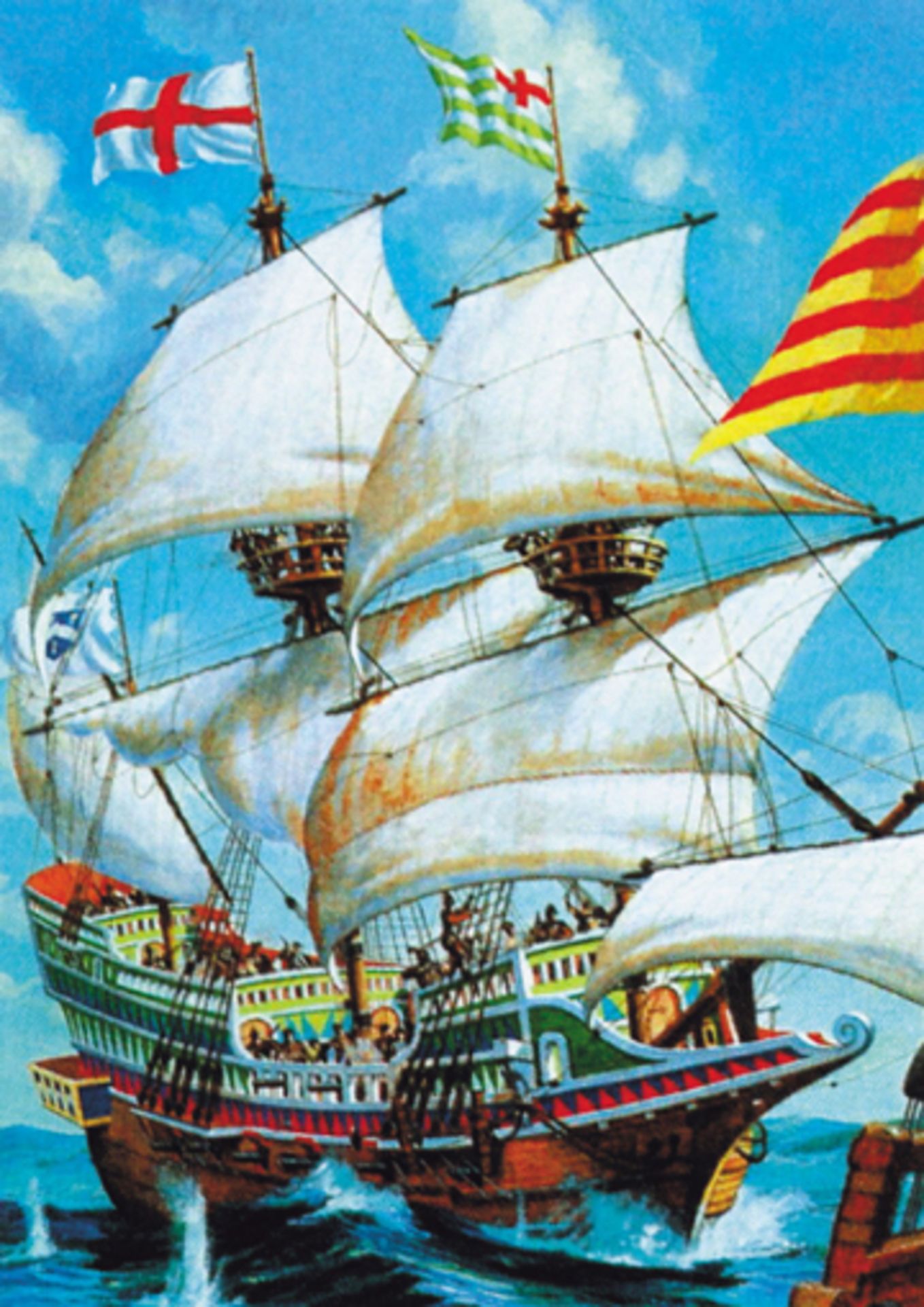 V Brand New Jr 1000 Piece Sailing Ships-Golden Hind Jigsaw Puzzle