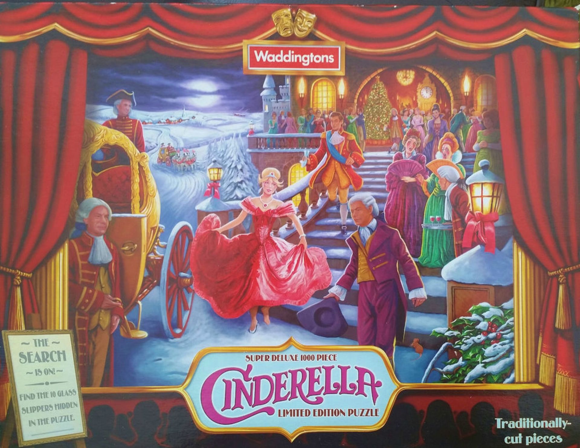 V Brand New Waddingtons 1000 Piece Jigsaw Puzzle - Cinderella Limited Edition Puzzle X  6  Bid price