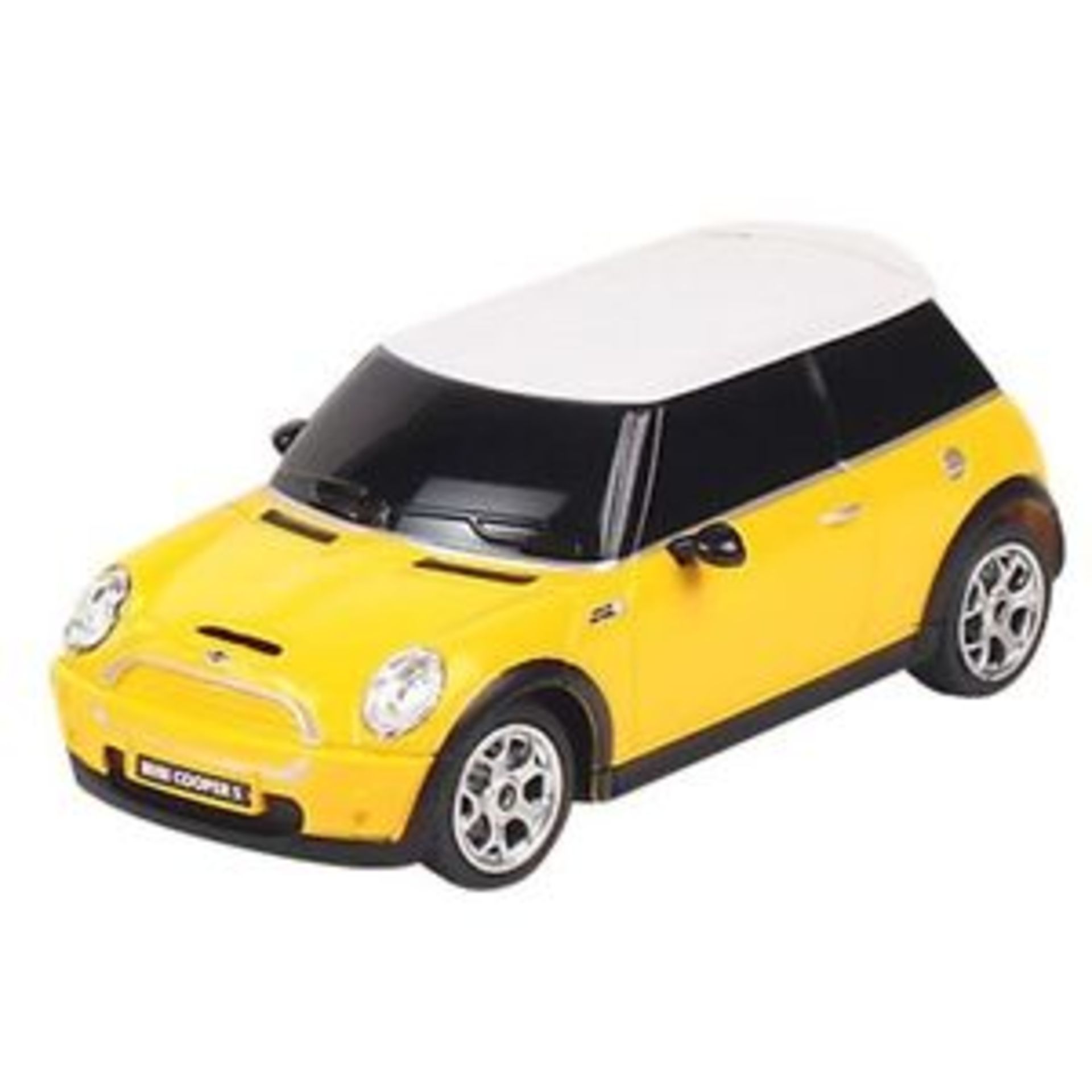 V Brand New 1:24 Scale Mini Cooper S Full Function Radio Control - Official Merchandise - In Yellow