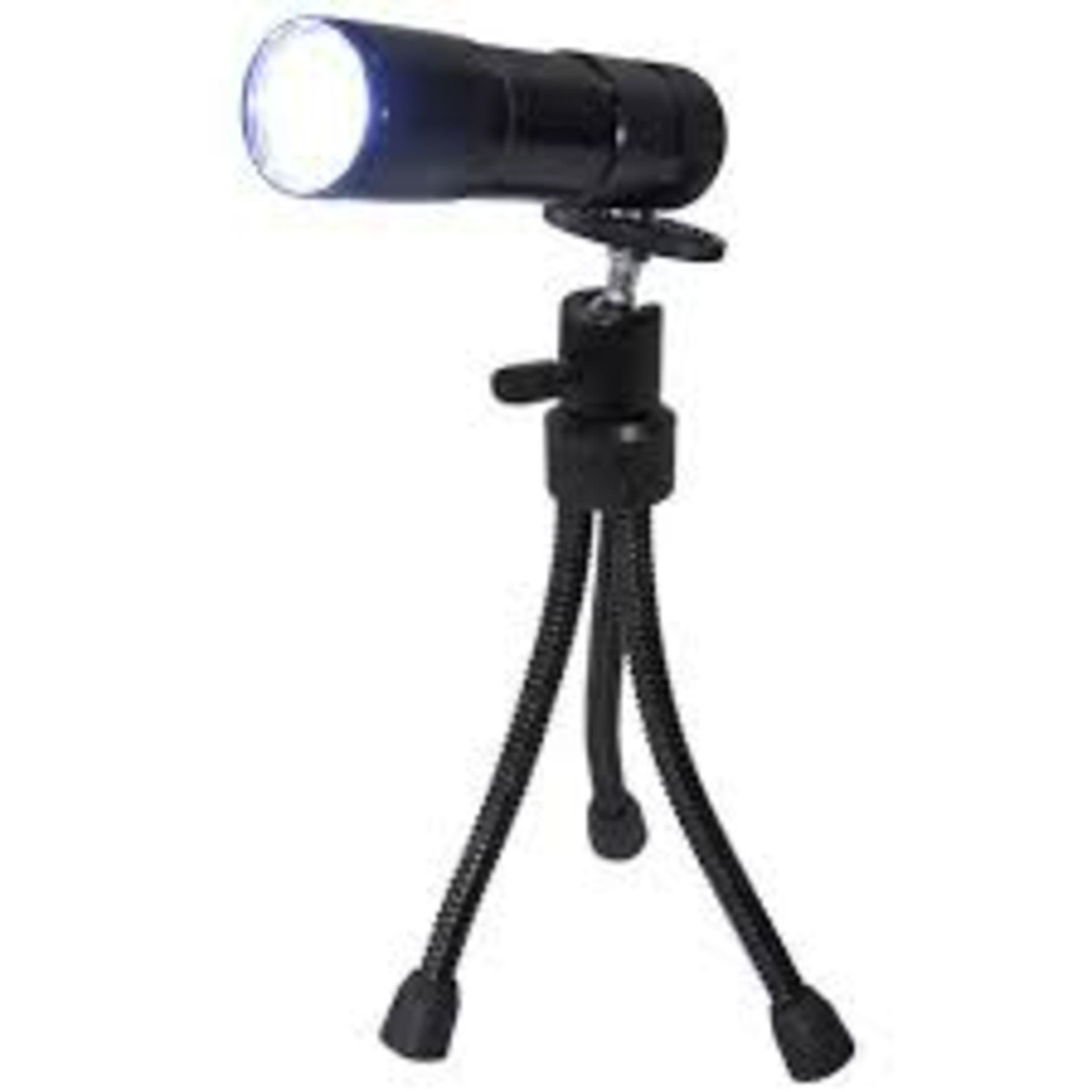 V Brand New Nine LED Super Bright Metal Torch With Flexi Tripod Inc Batteries X  2  Bid price to