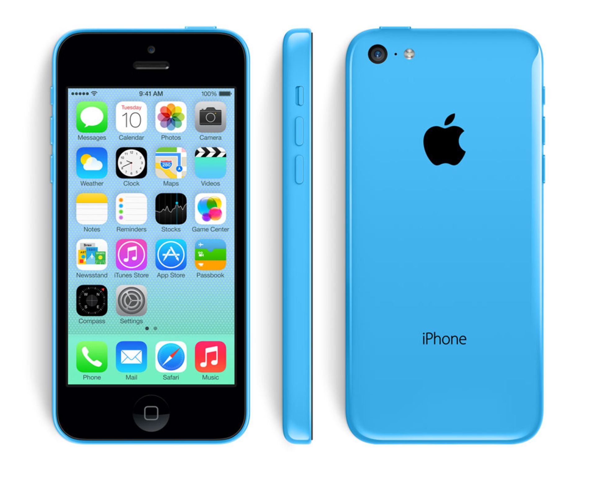 V Grade B Apple iPhone 5C Blue 16GB - Item May Have Light Cosmetic Wear But Will Not Affect The
