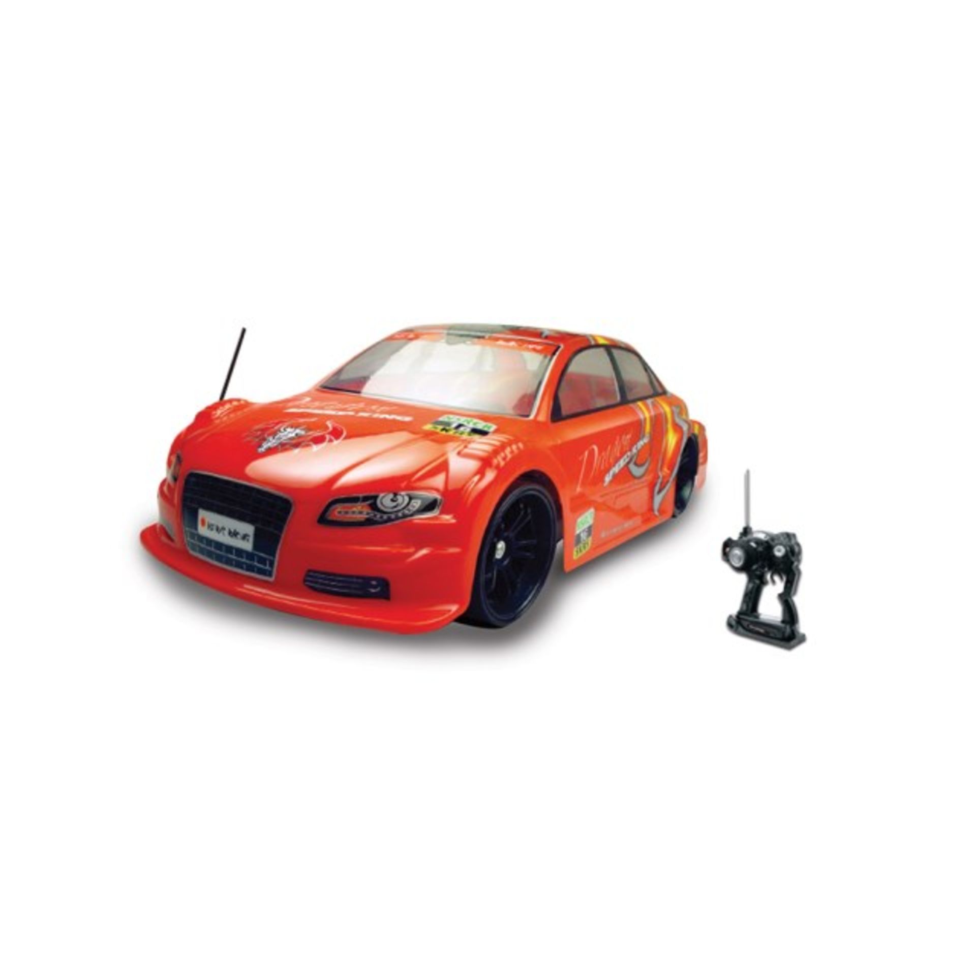 V Brand New Large radio controlled 1:10 scale (Audi Shape)  4x4 drift car Red or Black RRP99.99