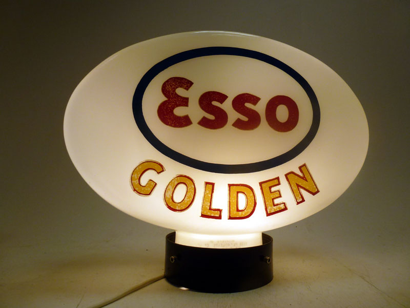 Esso Golden Glass Petrol Pump