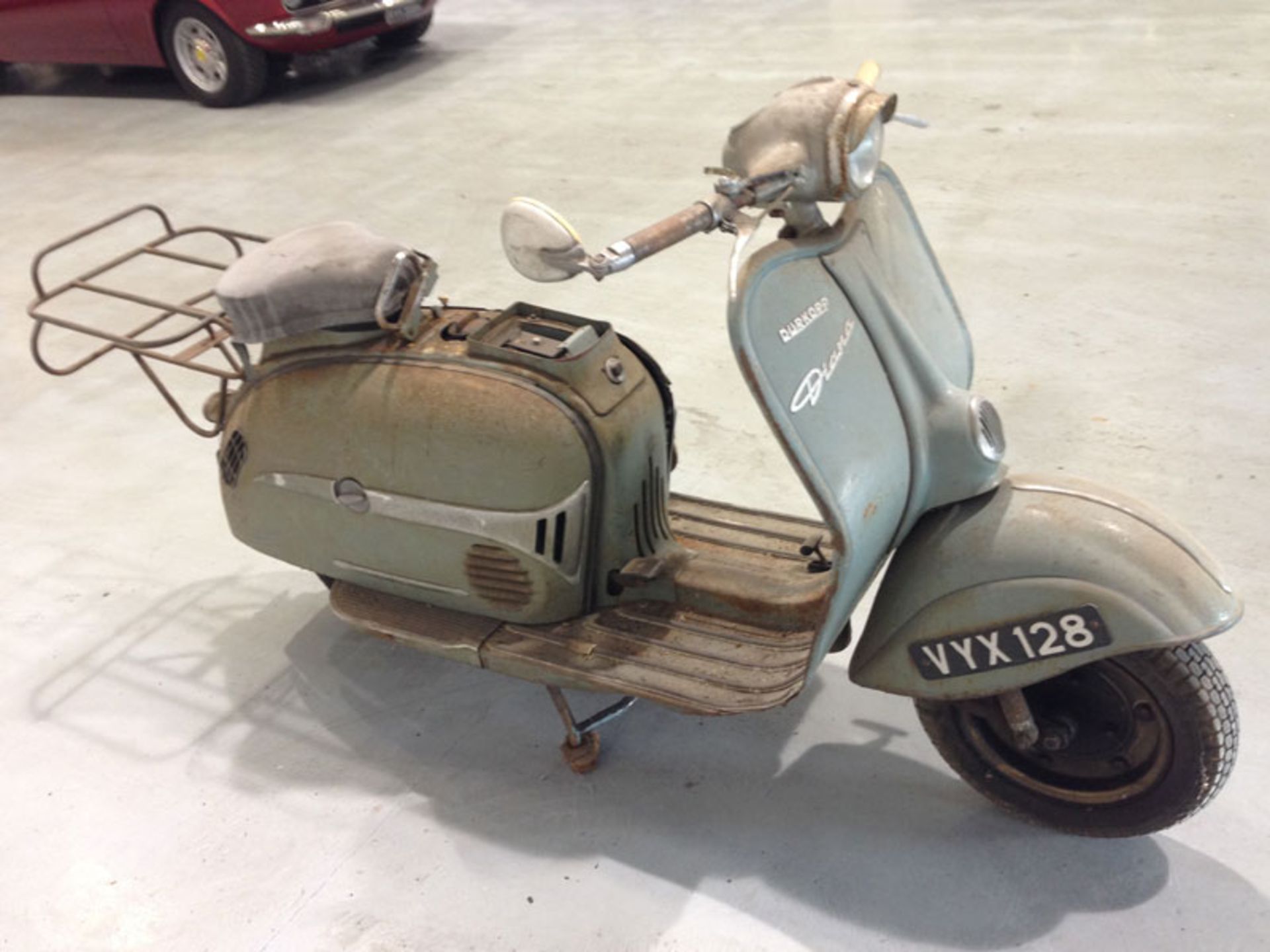 - Barn find condition

- 200cc engine

- Great restoration project

- Unrestored

- Iconic German
