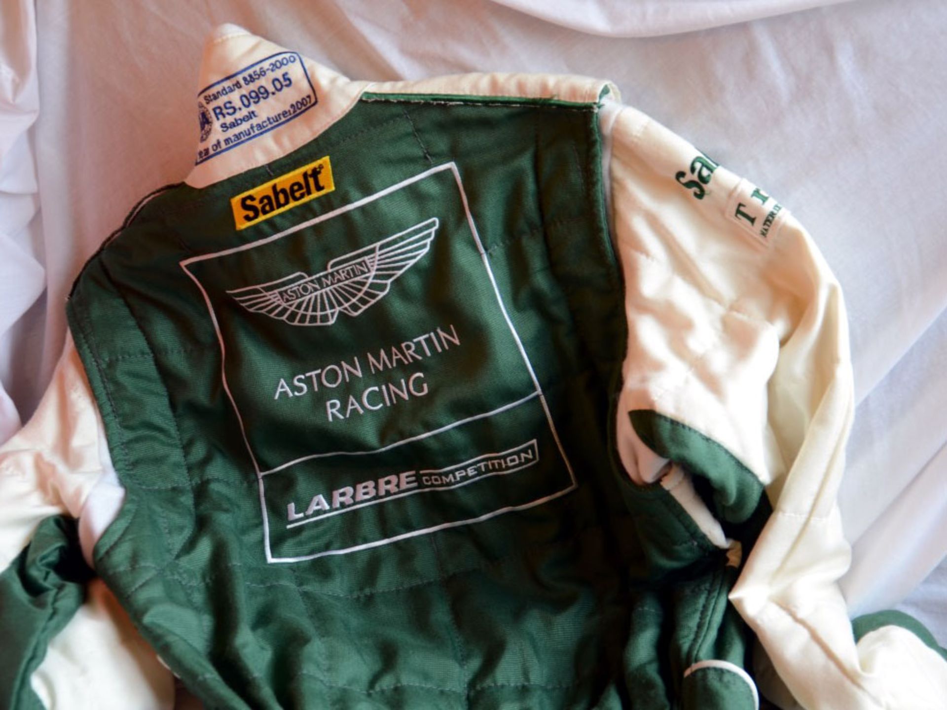 Fabrizio Gollin's Aston Martin Le Mans Race Suit - Image 2 of 2