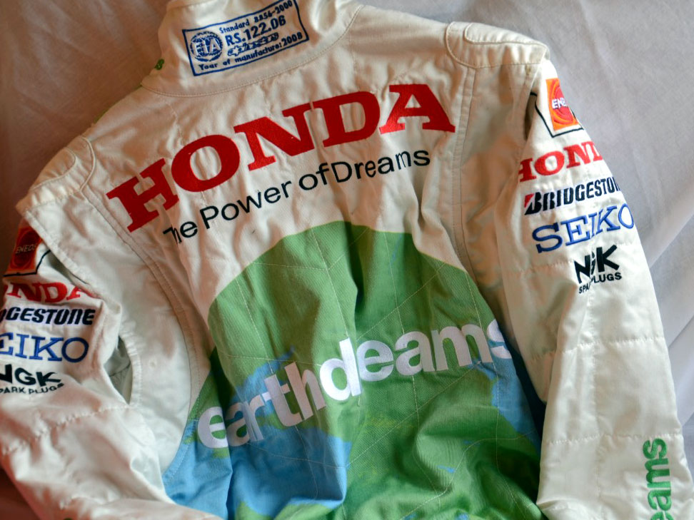 Jenson Button's Honda Earthdreams F1 Race Suit - Image 2 of 2