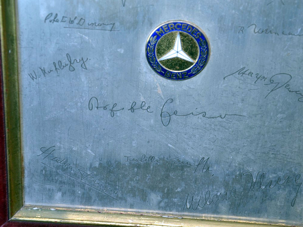 Mercedes-Benz Team Signed 'Silver Arrow' Panel, 1955 - Image 3 of 4