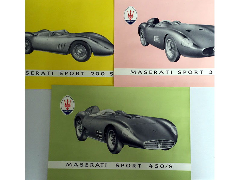 A Rare Maserati Sales Brochure Pack