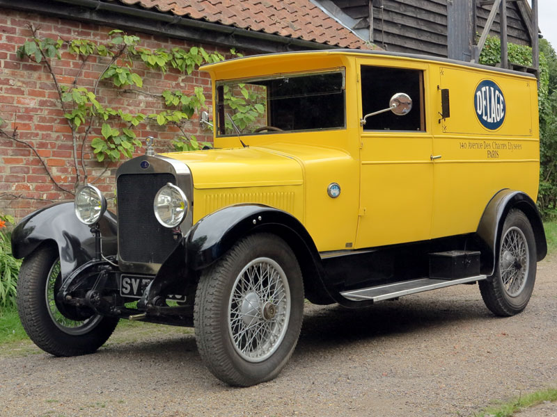 - Ultra-rare and possibly unique light commercial coachwork by E. Gallard of Yonne

- Extensively