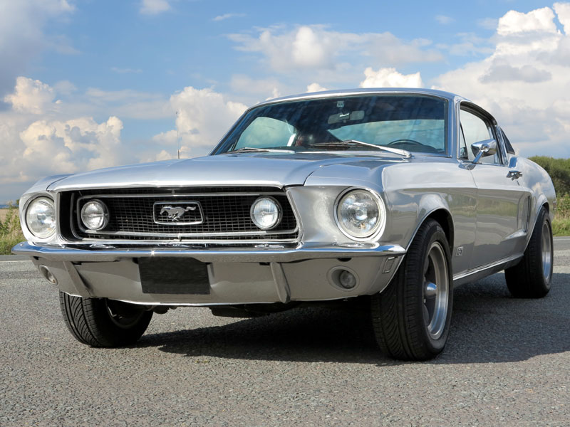 The Fastback option of the Mustang appeared in 1965, with the model's first significant facelift