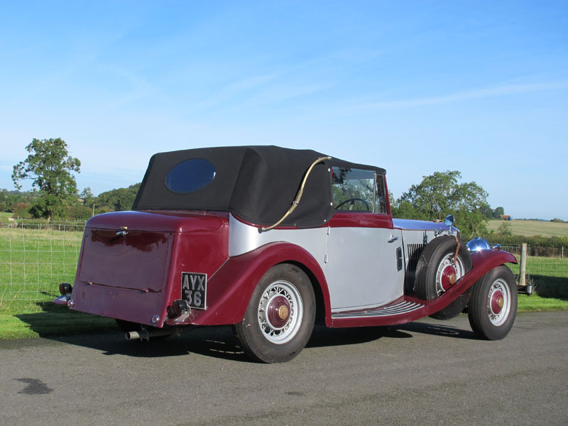 - Rare Berkeley drophead coachwork on Hudson Terraplane chassis

- Regal Cherry Red and light silver - Image 2 of 9