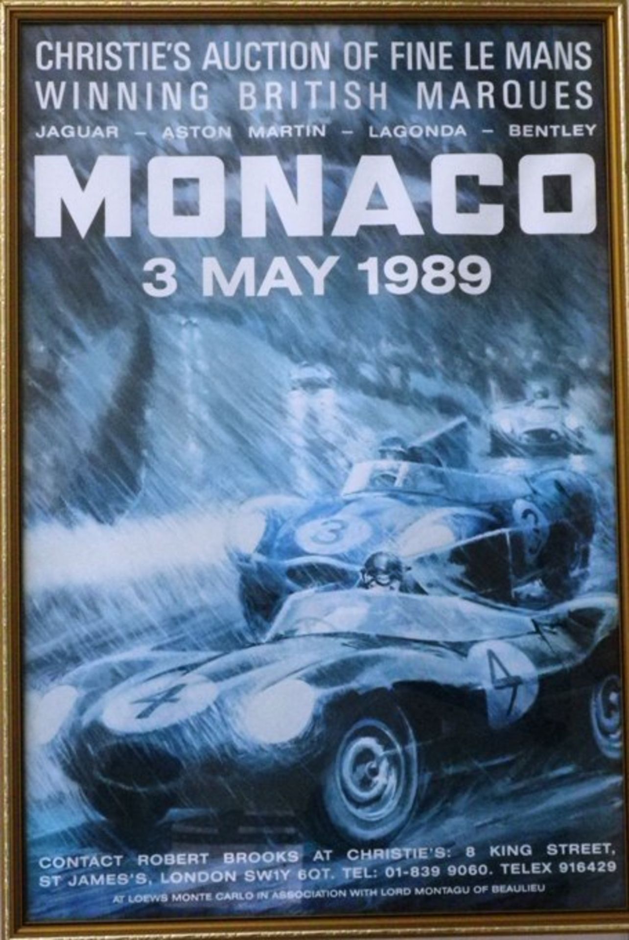 Christie’s Monaco auction postersEstimate : No Reserve Two framed and glazed Christie'sMonaco - Image 2 of 2