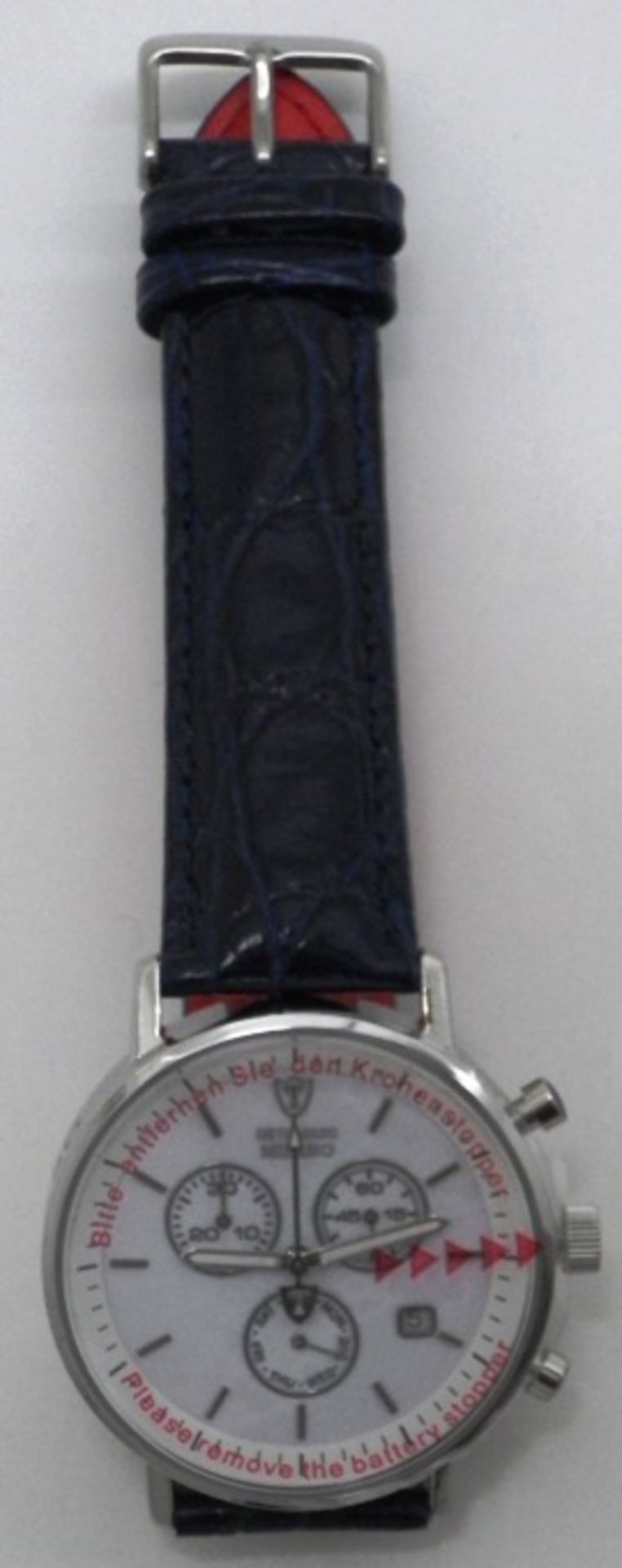 A Detomaso Milano chronograph wrist watch.Estimate : £190 - £240 A Detomaso Milano chronograph wrist - Image 2 of 3