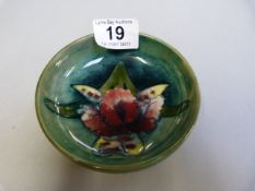 Moorcroft Orchid pattern small pin tray