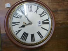 Victorian station clock- later repainted dial
