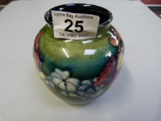 Moorcroft Orchid pattern vase