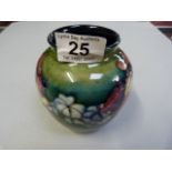 Moorcroft Orchid pattern vase