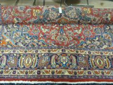 Large red ground rug