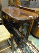 Mahogany hall table with drawer