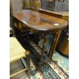 Mahogany hall table with drawer