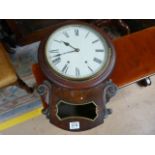Victorian drop dial wall clock- key and pendulum i