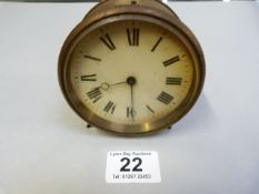 Brass round clock