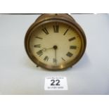 Brass round clock