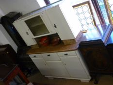 A Retro kitchen cabinet