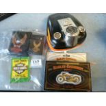 A small quantity of Harley Davidson memorabilia in