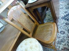 Victorian wicker seated chair