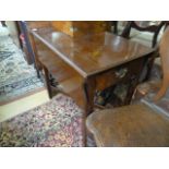 Small shaped mahogany Pembroke style table