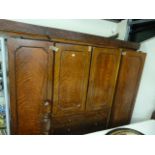 Mahogany triple wardrobe