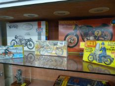Various models of motorbikes including Britains No