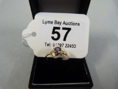 9ct Gold Amethyst Ring