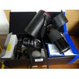 A quantity of camera equipment