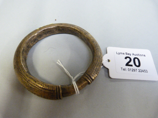 An African brass currency bangle